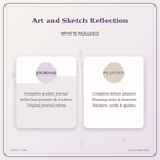 Idgit Ink Art and Sketch Reflection deluxe journal and planner bundle — complete journal and planner bundle contents