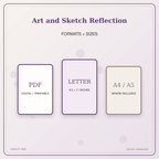 Idgit Ink Art and Sketch Reflection deluxe journal and planner bundle — digital formats and available page sizes