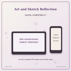 Idgit Ink Art and Sketch Reflection deluxe journal and planner bundle — tablet and pdf annotation compatibility