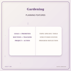 Idgit Ink Gardening deluxe journal and planner bundle — planner organization and planning features