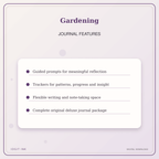 Idgit Ink Gardening deluxe journal and planner bundle — journal prompts and reflection features