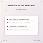 Idgit Ink Veteran Life and Transition deluxe journal and planner bundle — journal prompts and reflection features