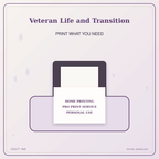 Idgit Ink Veteran Life and Transition deluxe journal and planner bundle — home and professional printing information
