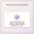 Idgit Ink Veteran Life and Transition deluxe journal and planner bundle — instant download and no physical product notice