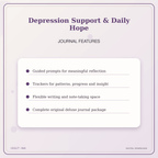 Idgit Ink Depression Support & Daily Hope deluxe journal and planner bundle — journal prompts and reflection features