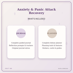 Idgit Ink Anxiety & Panic Attack Recovery deluxe journal and planner bundle — complete journal and planner bundle contents