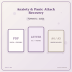 Idgit Ink Anxiety & Panic Attack Recovery deluxe journal and planner bundle — digital formats and available page sizes