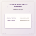 Idgit Ink Anxiety & Panic Attack Recovery deluxe journal and planner bundle — planner organization and planning features