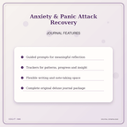 Idgit Ink Anxiety & Panic Attack Recovery deluxe journal and planner bundle — journal prompts and reflection features