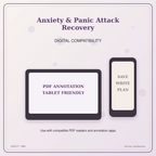 Idgit Ink Anxiety & Panic Attack Recovery deluxe journal and planner bundle — tablet and pdf annotation compatibility
