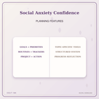 Idgit Ink Social Anxiety Confidence deluxe journal and planner bundle — planner organization and planning features