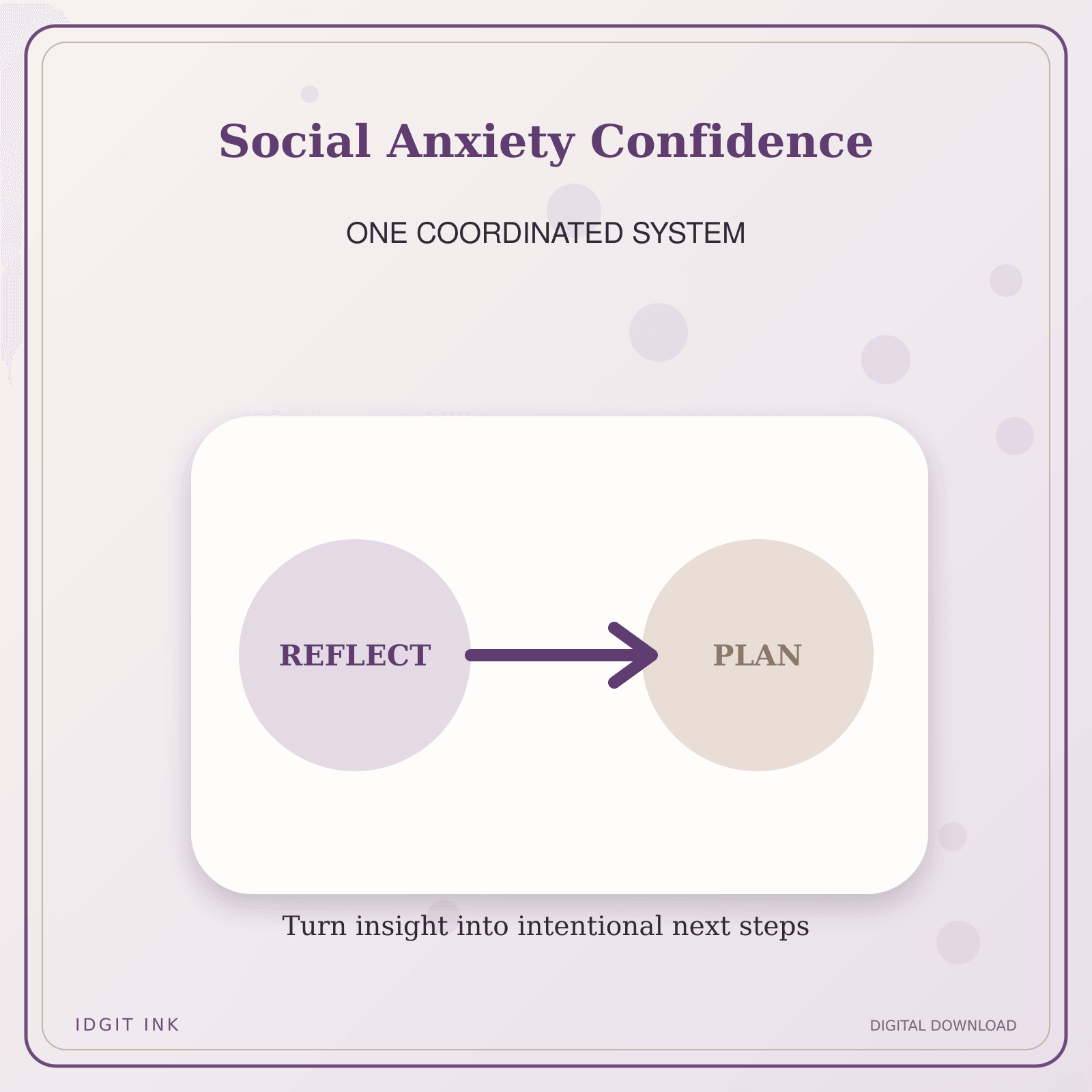 Idgit Ink Social Anxiety Confidence deluxe journal and planner bundle — topic-specific benefits and use cases
