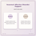 Idgit Ink Seasonal Affective Disorder Support deluxe journal and planner bundle — complete journal and planner bundle contents