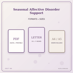 Idgit Ink Seasonal Affective Disorder Support deluxe journal and planner bundle — digital formats and available page sizes
