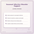Idgit Ink Seasonal Affective Disorder Support deluxe journal and planner bundle — journal prompts and reflection features