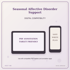 Idgit Ink Seasonal Affective Disorder Support deluxe journal and planner bundle — tablet and pdf annotation compatibility