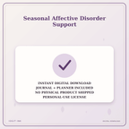 Idgit Ink Seasonal Affective Disorder Support deluxe journal and planner bundle — instant download and no physical product notice