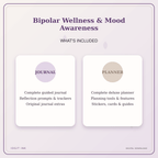 Idgit Ink Bipolar Wellness & Mood Awareness deluxe journal and planner bundle — complete journal and planner bundle contents