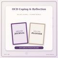 Idgit Ink OCD Coping & Reflection deluxe journal and planner bundle — primary bundle cover showing both deluxe products