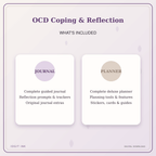 Idgit Ink OCD Coping & Reflection deluxe journal and planner bundle — complete journal and planner bundle contents
