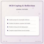 Idgit Ink OCD Coping & Reflection deluxe journal and planner bundle — journal prompts and reflection features