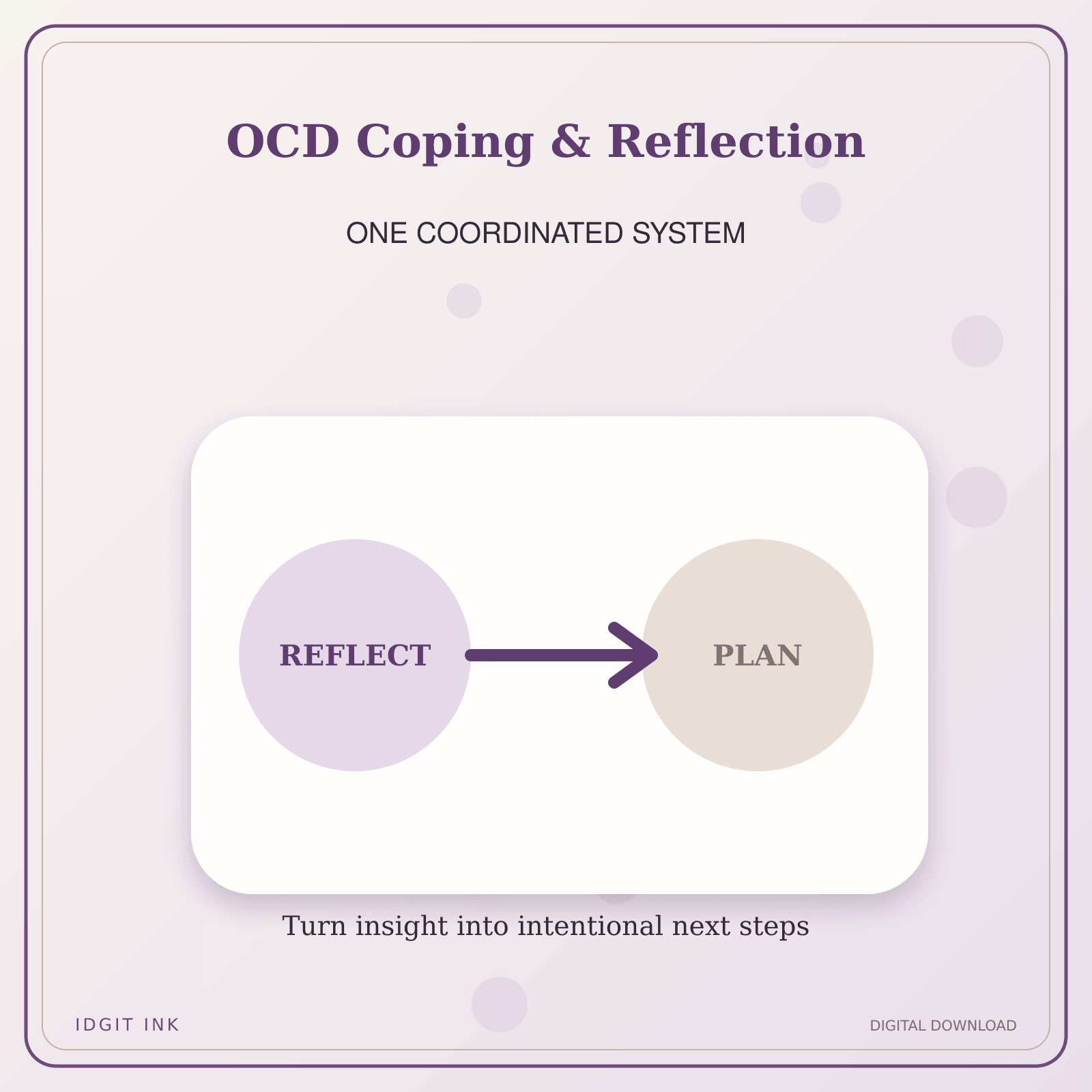 Idgit Ink OCD Coping & Reflection deluxe journal and planner bundle — topic-specific benefits and use cases