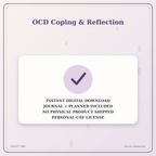 Idgit Ink OCD Coping & Reflection deluxe journal and planner bundle — instant download and no physical product notice