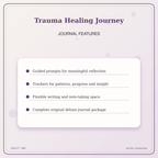 Idgit Ink Trauma Healing Journey deluxe journal and planner bundle — journal prompts and reflection features