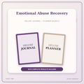 Idgit Ink Emotional Abuse Recovery deluxe journal and planner bundle — primary bundle cover showing both deluxe products