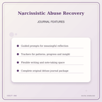 Idgit Ink Narcissistic Abuse Recovery deluxe journal and planner bundle — journal prompts and reflection features