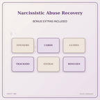 Idgit Ink Narcissistic Abuse Recovery deluxe journal and planner bundle — included digital stickers and cards