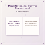 Idgit Ink Domestic Violence Survivor Empowerment deluxe journal and planner bundle — planner organization and planning features