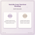 Idgit Ink Suicide-Loss Survivor Healing deluxe journal and planner bundle — complete journal and planner bundle contents