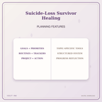 Idgit Ink Suicide-Loss Survivor Healing deluxe journal and planner bundle — planner organization and planning features