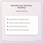 Idgit Ink Suicide-Loss Survivor Healing deluxe journal and planner bundle — journal prompts and reflection features