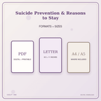 Idgit Ink Suicide Prevention & Reasons to Stay deluxe journal and planner bundle — digital formats and available page sizes