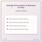 Idgit Ink Suicide Prevention & Reasons to Stay deluxe journal and planner bundle — journal prompts and reflection features