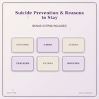 Idgit Ink Suicide Prevention & Reasons to Stay deluxe journal and planner bundle — included digital stickers and cards