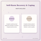 Idgit Ink Self-Harm Recovery & Coping deluxe journal and planner bundle — complete journal and planner bundle contents