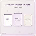 Idgit Ink Self-Harm Recovery & Coping deluxe journal and planner bundle — digital formats and available page sizes
