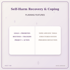 Idgit Ink Self-Harm Recovery & Coping deluxe journal and planner bundle — planner organization and planning features