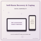 Idgit Ink Self-Harm Recovery & Coping deluxe journal and planner bundle — tablet and pdf annotation compatibility
