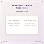 Idgit Ink Loneliness & Social Connection deluxe journal and planner bundle — planner organization and planning features