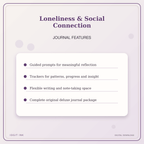 Idgit Ink Loneliness & Social Connection deluxe journal and planner bundle — journal prompts and reflection features