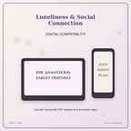 Idgit Ink Loneliness & Social Connection deluxe journal and planner bundle — tablet and pdf annotation compatibility