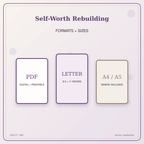 Idgit Ink Self-Worth Rebuilding deluxe journal and planner bundle — digital formats and available page sizes