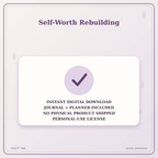 Idgit Ink Self-Worth Rebuilding deluxe journal and planner bundle — instant download and no physical product notice