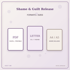 Idgit Ink Shame & Guilt Release deluxe journal and planner bundle — digital formats and available page sizes