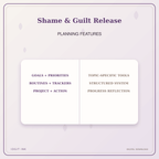 Idgit Ink Shame & Guilt Release deluxe journal and planner bundle — planner organization and planning features