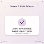 Idgit Ink Shame & Guilt Release deluxe journal and planner bundle — instant download and no physical product notice
